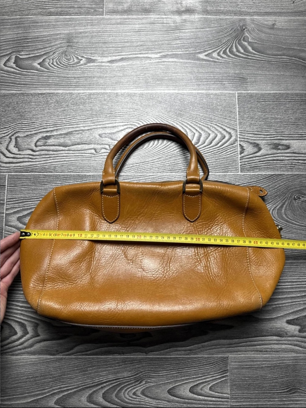 Mulberry Caramel Brown Leather Satchel with Turn-Lock - Picture 5 of 14